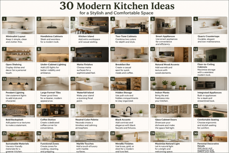 15 Modern Kitchen Ideas for a Stylish and Comfortable Space