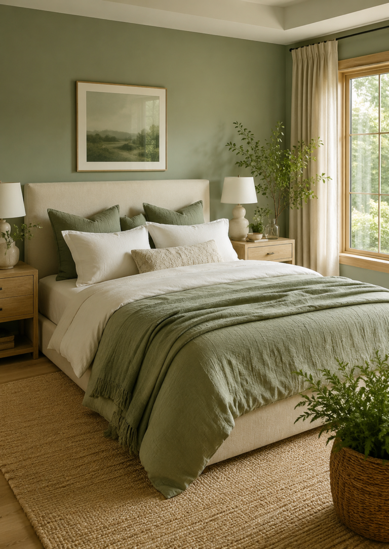 15 Green Bedroom Decor Ideas for a Calm and Peaceful Retreat