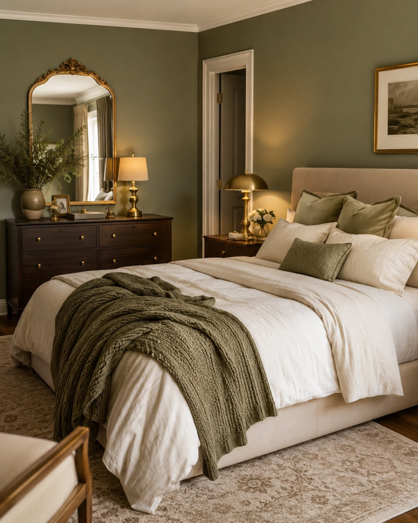 Make a Green and Gold Bedroom