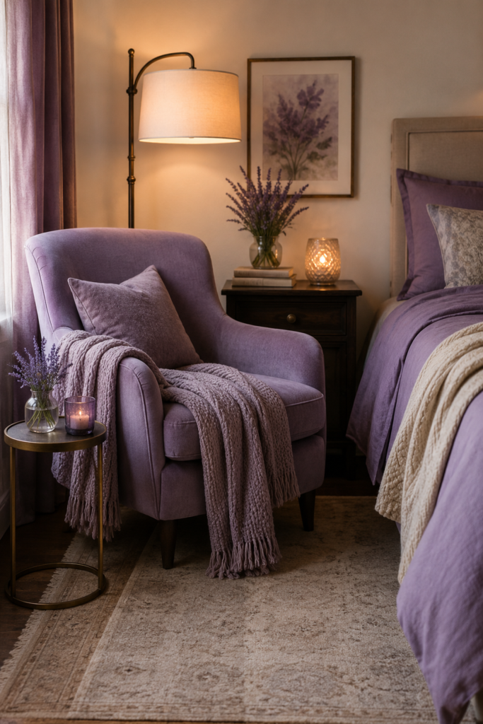 Purple Reading Corner