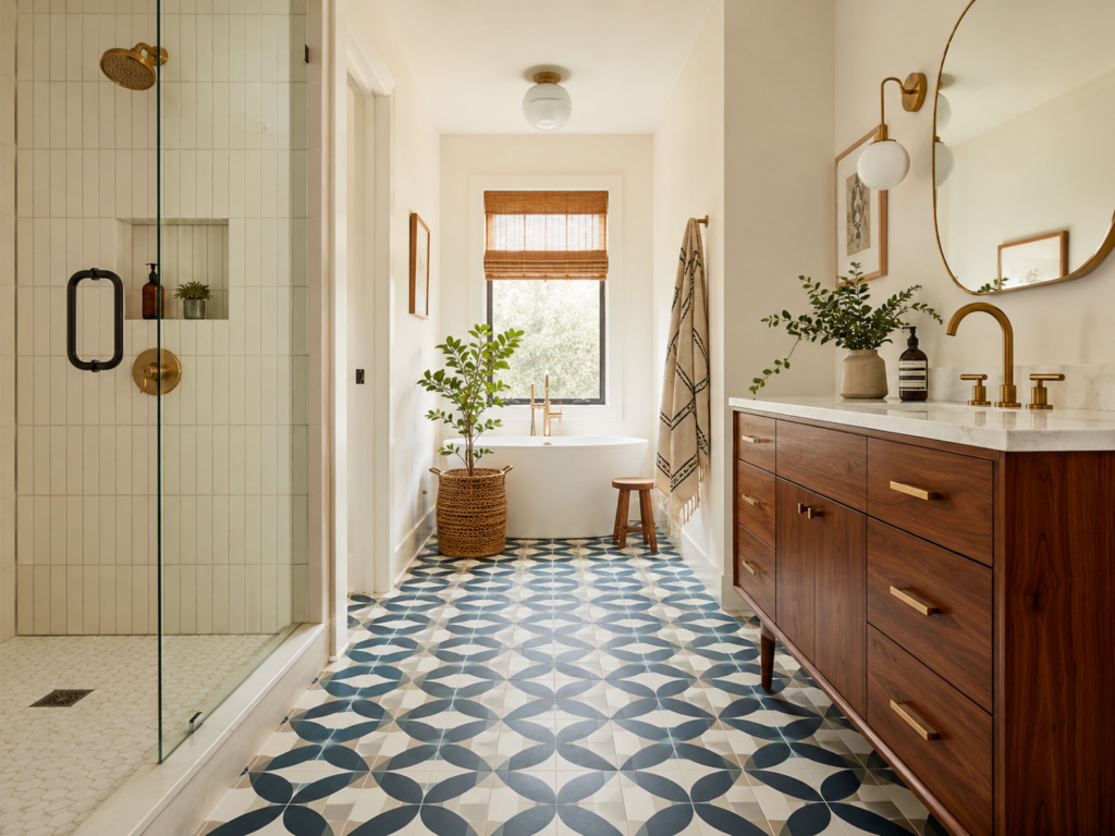 Geometric Floor Tiles