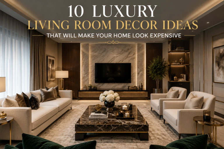 10 Luxury Living Room Decor Ideas That Will Make Your Home Look Expensive